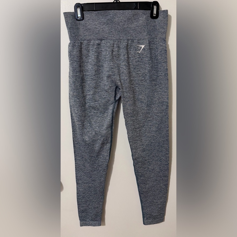 Gymshark Seamless Heather Gray leggings High Waisted Textured